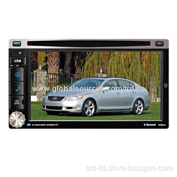 Car DVD/Multimedia Player, Supports Steering Wheel Control, Bluetooth Function